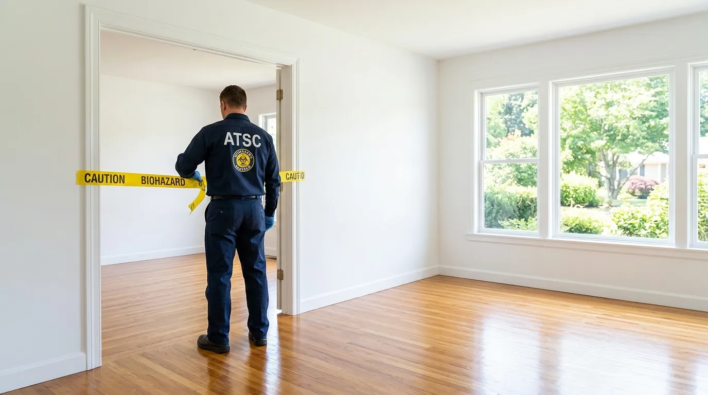 Certified biohazard cleanup crew performing Trauma Scene Cleanup in Penn Hills